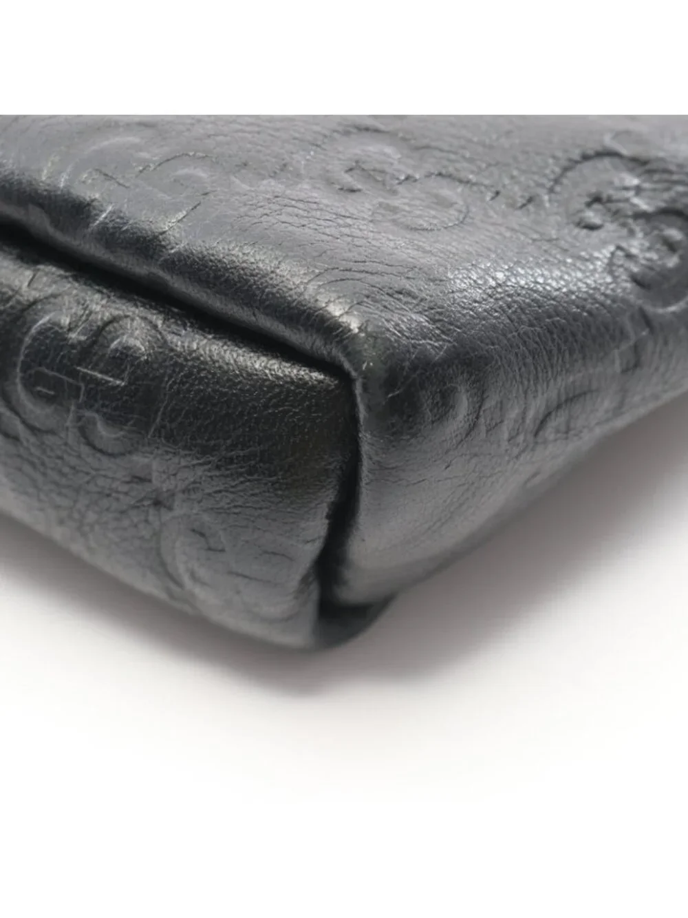 Gucci Shoulder Bag Guccissima Black Leather Guccissima